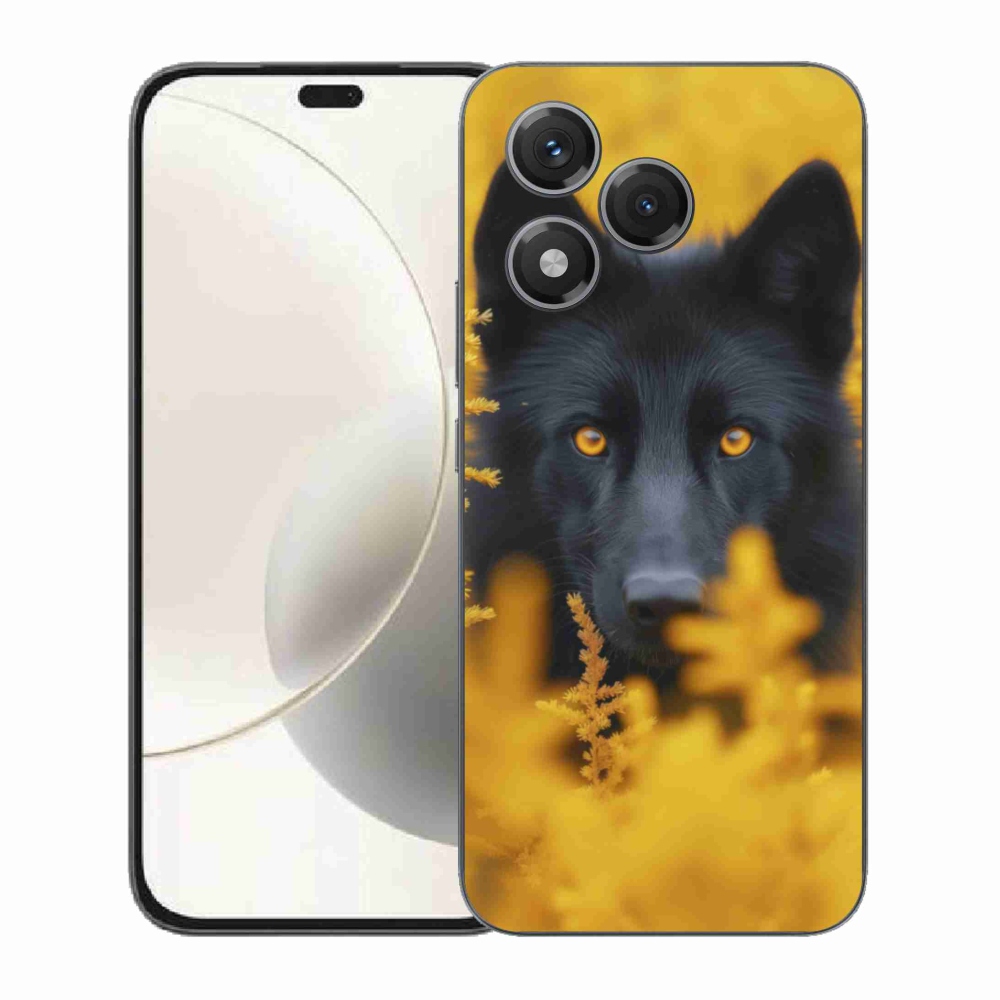 Zselés borítás mmCase a Honor 400 Lite-hoz - fekete farkas 2