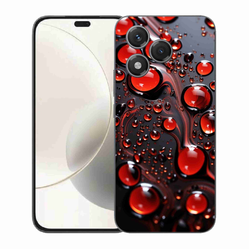 Zselés borítás mmCase a Honor 400 Lite-hoz - piros csepp 2