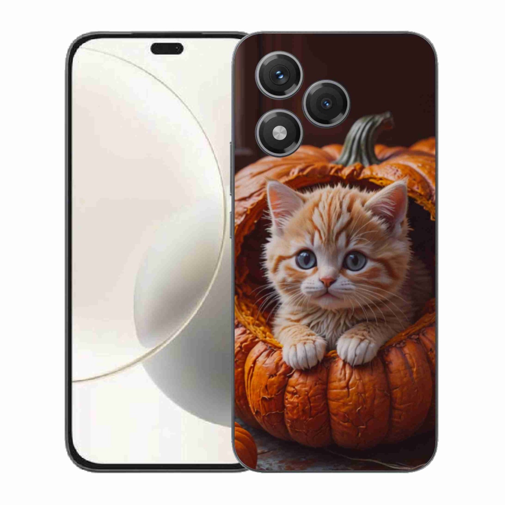 Zselés borítás mmCase a Honor 400 Lite-hoz - cica és tök 2