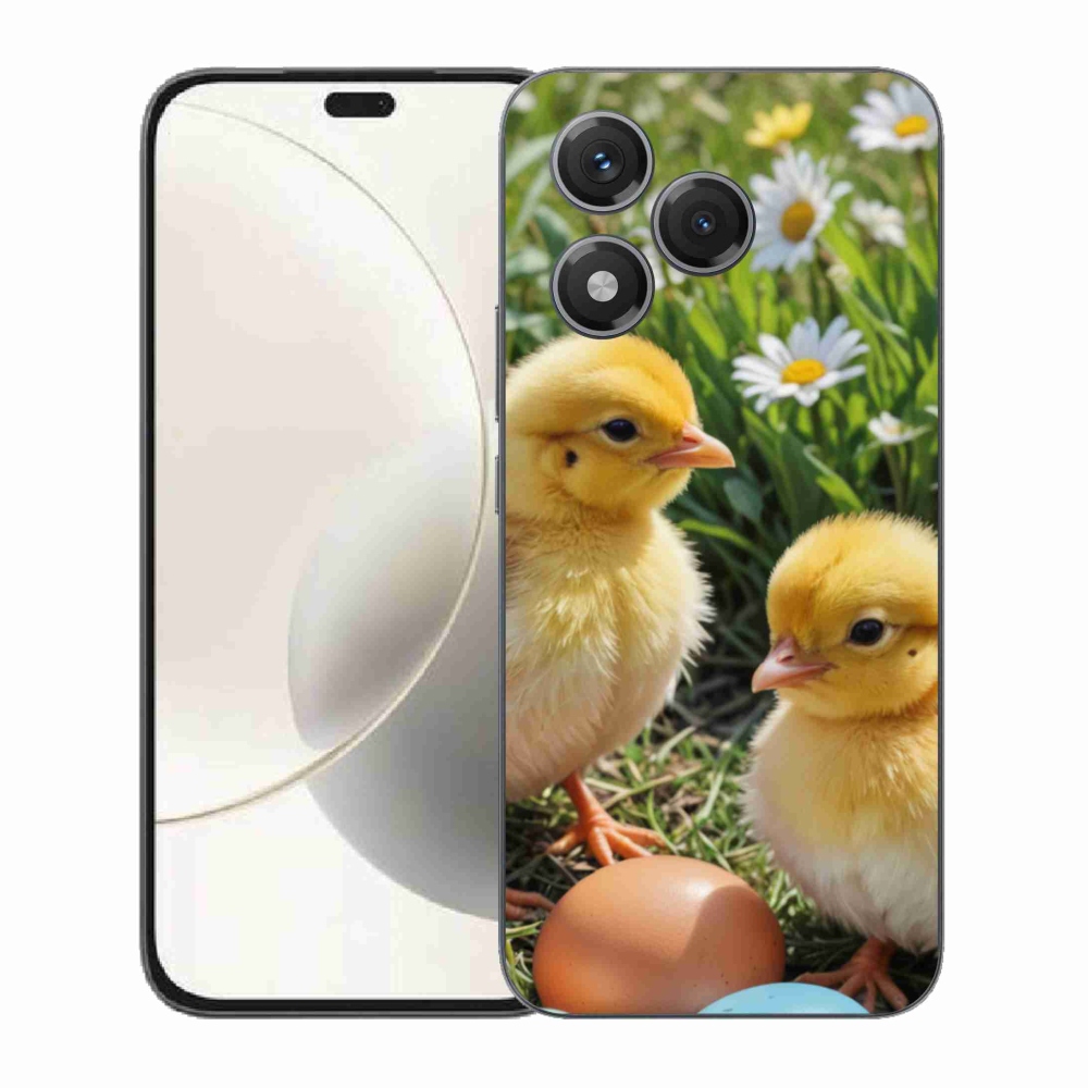 Zselés borítás mmCase a Honor 400 Lite készülékhez - csirkék