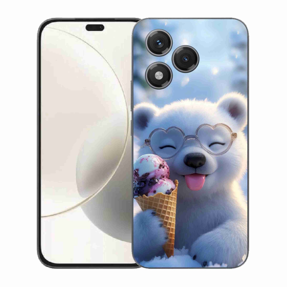 mmCase gél tok az Honor 400 Lite-hoz – mackó fagylalttal