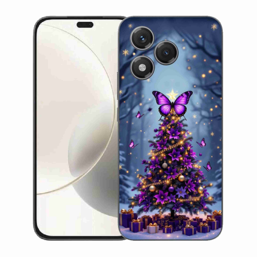 mmCase gél tok az Honor 400 Lite-hoz – pillangós karácsonyfa