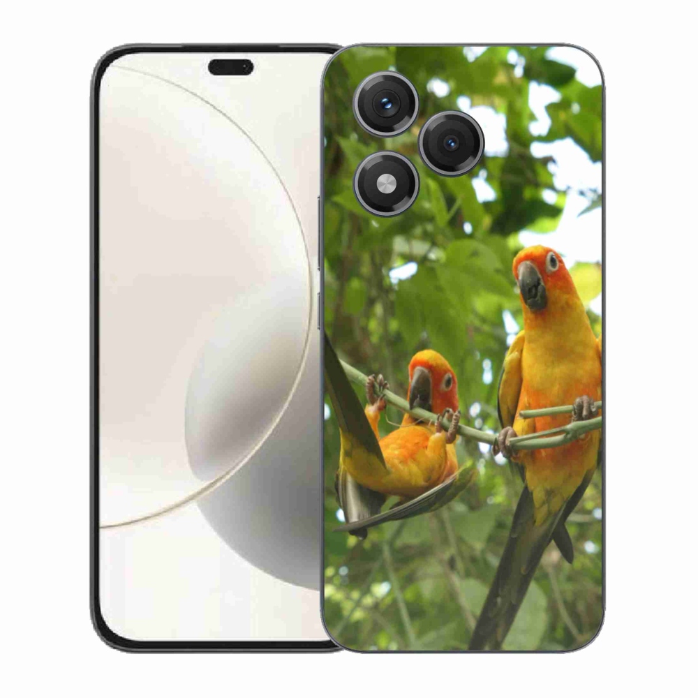 Zselés borítás mmCase a Honor 400 Lite-hoz - papagájok aratingy