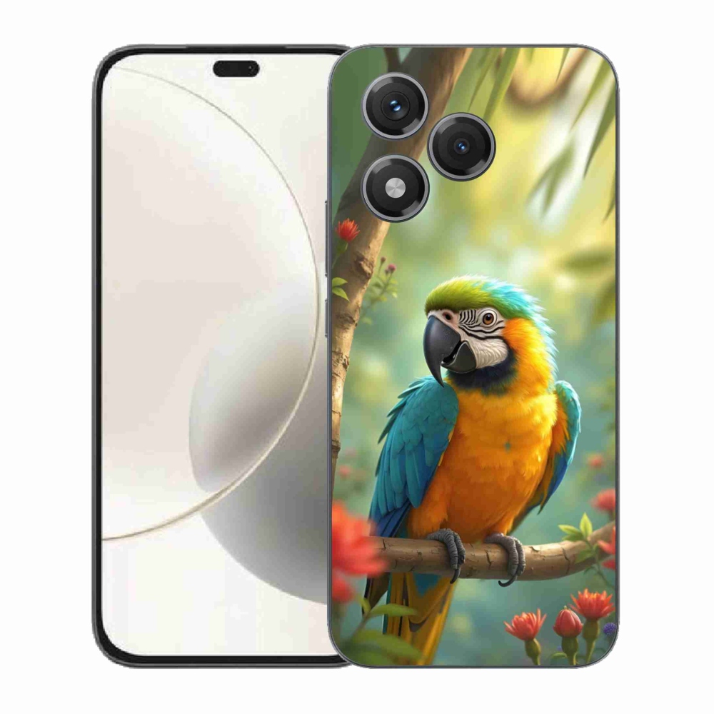 mmCase géltok az Honor 400 Lite-hoz – kék-sárga ara papagáj