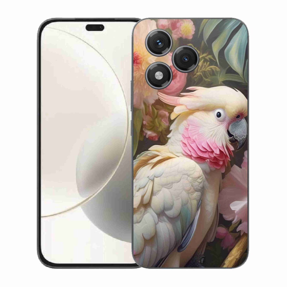 Zselés borítás mmCase a Honor 400 Lite készülékhez - papagáj kakadu rózsaszín 2