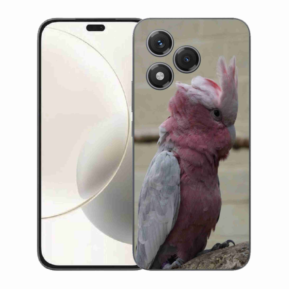 Zselés borítás mmCase a Honor 400 Lite-hoz - papagáj kakadu rózsaszínű