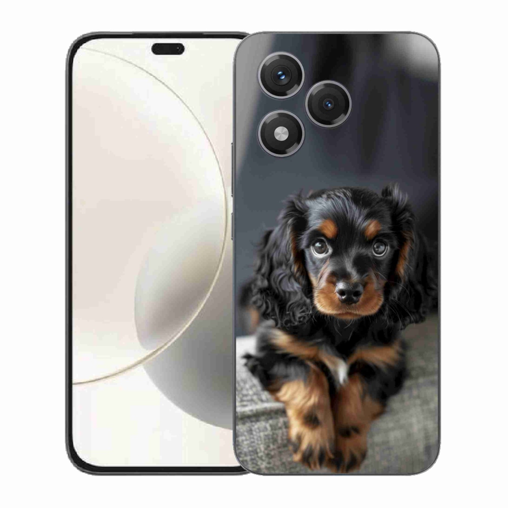 mmCase gél tok az Honor 400 Lite-hoz – aranyos, hosszúszőrű tacskó