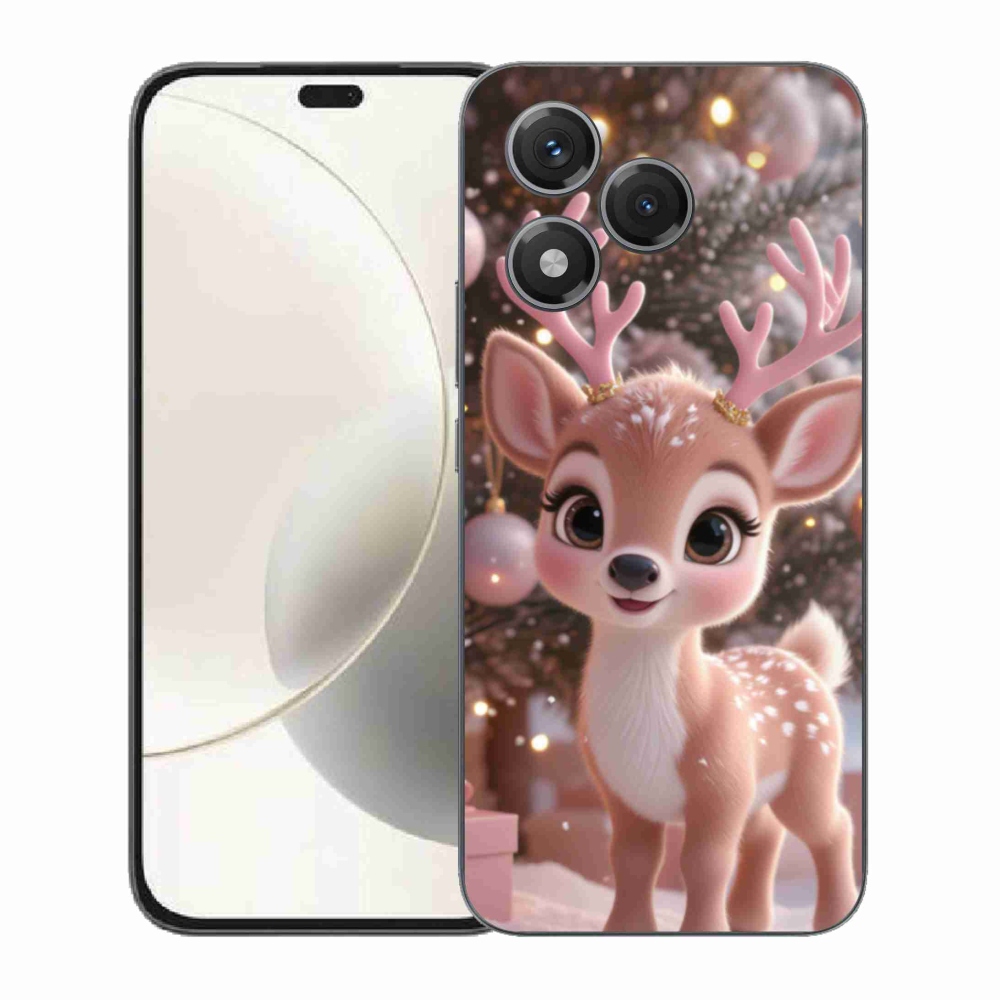 Zselés borítás mmCase a Honor 400 Lite készülékhez - aranyos rénszarvas