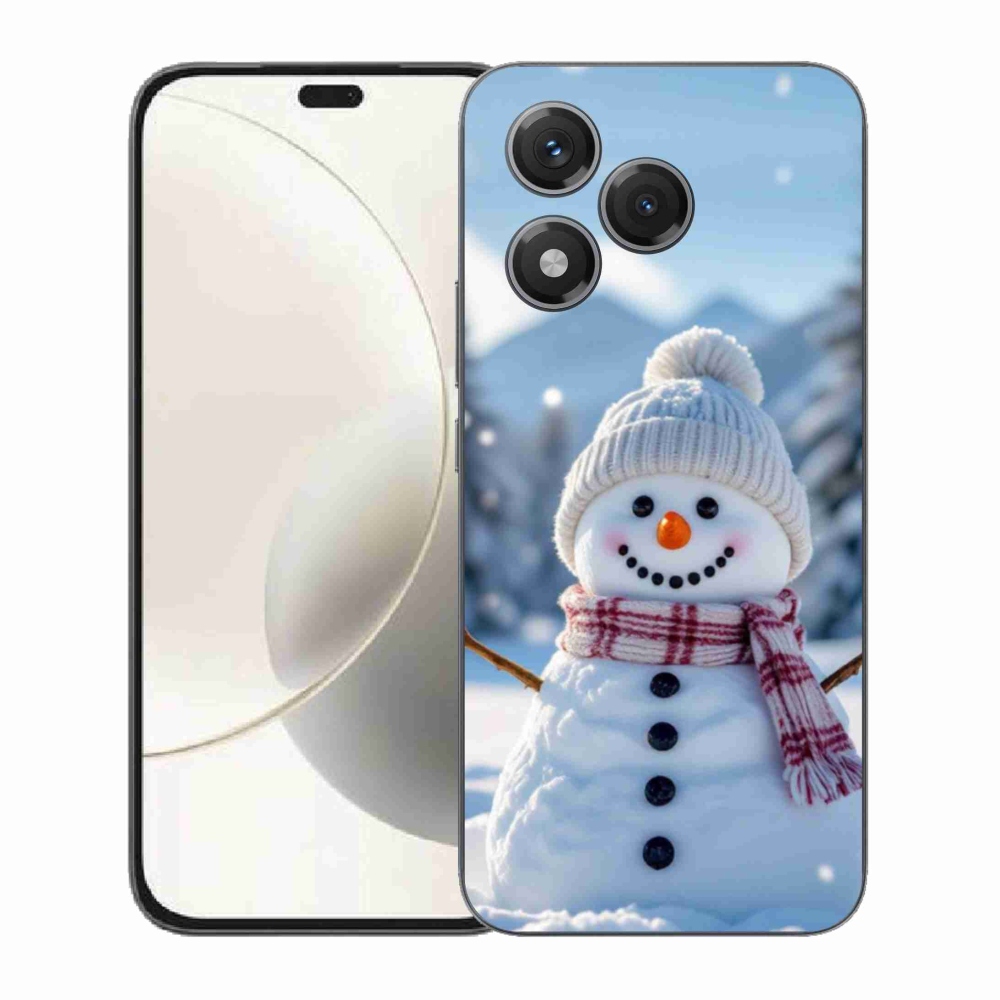 Zselés borítás mmCase a Honor 400 Lite-hoz - hóember 3