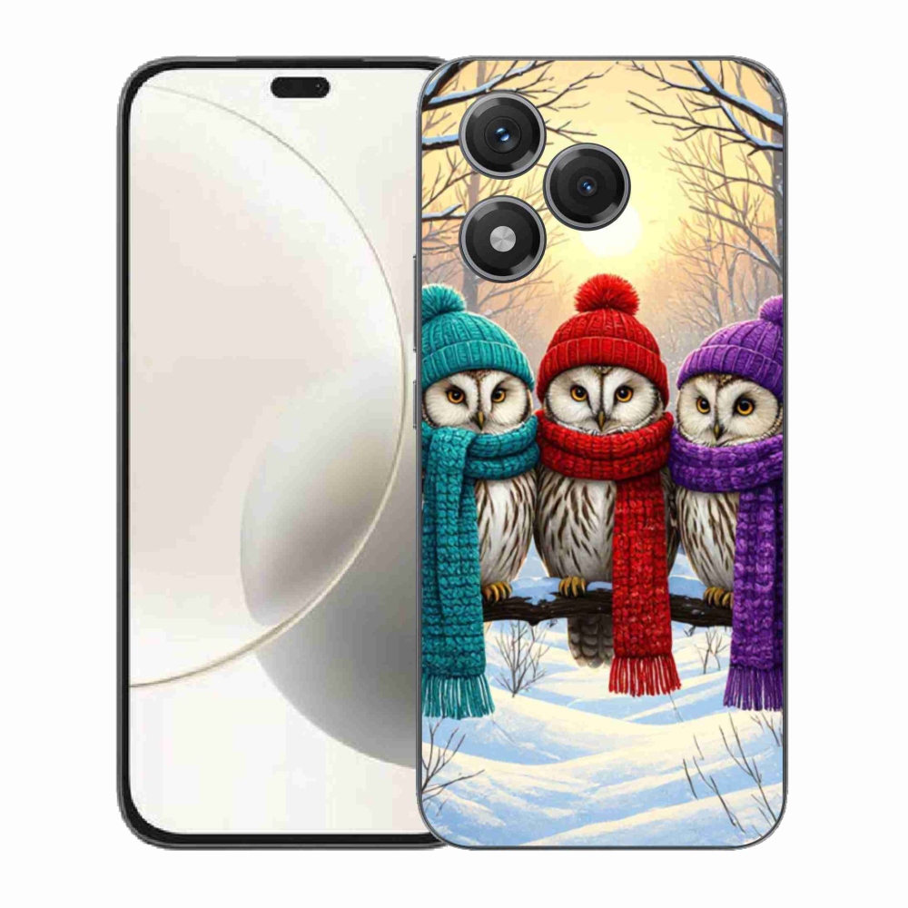 Zselés borítás mmCase a Honor 400 Lite-hoz - bagoly barátok