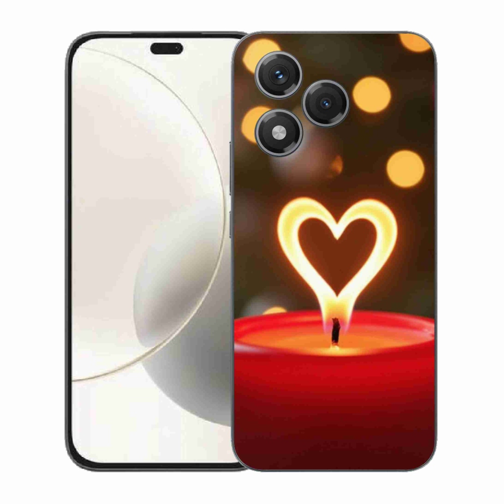 Zselés borítás mmCase a Honor 400 Lite-hoz - láng szíve