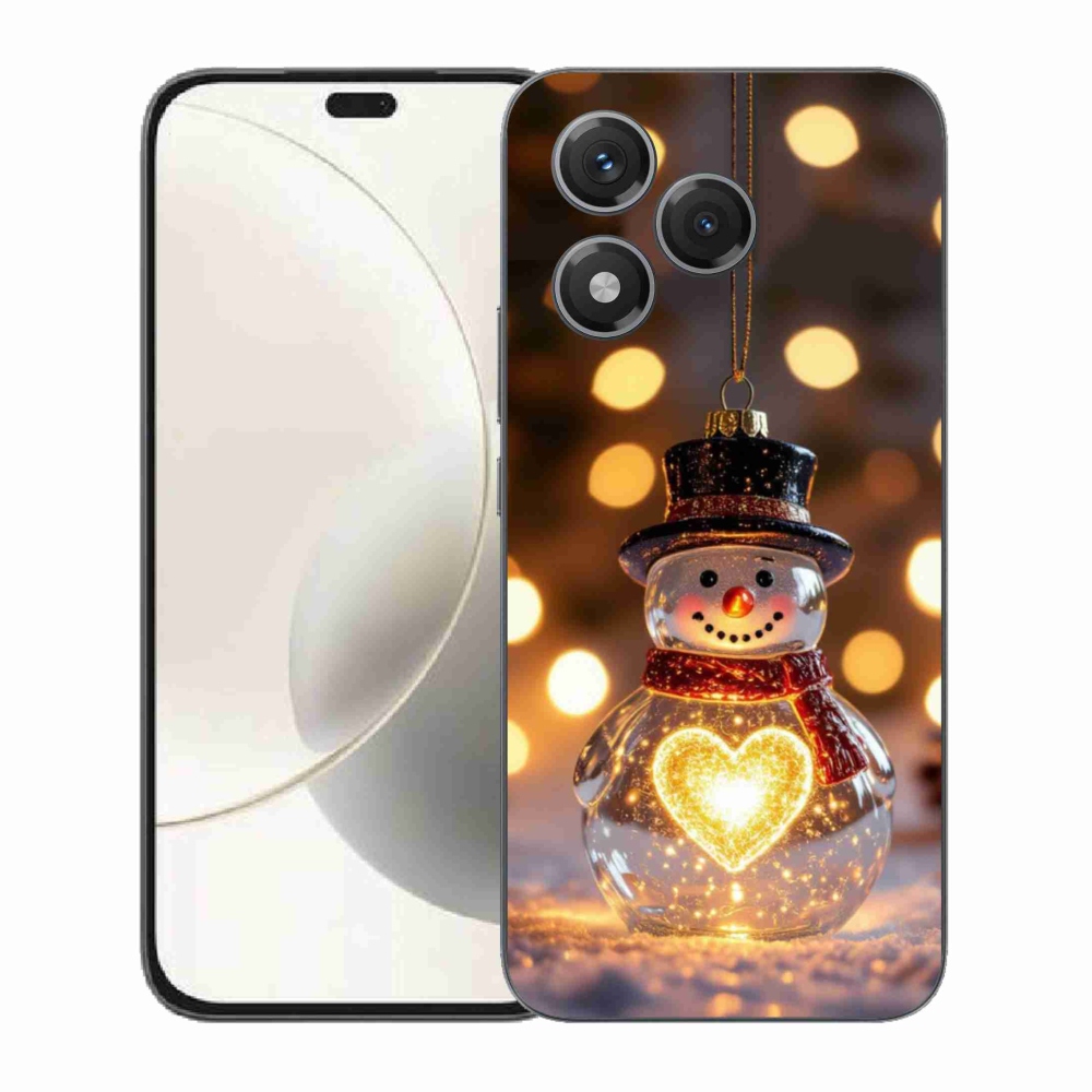 mmCase gél tok az Honor 400 Lite-hoz – világító karácsonyi hóember