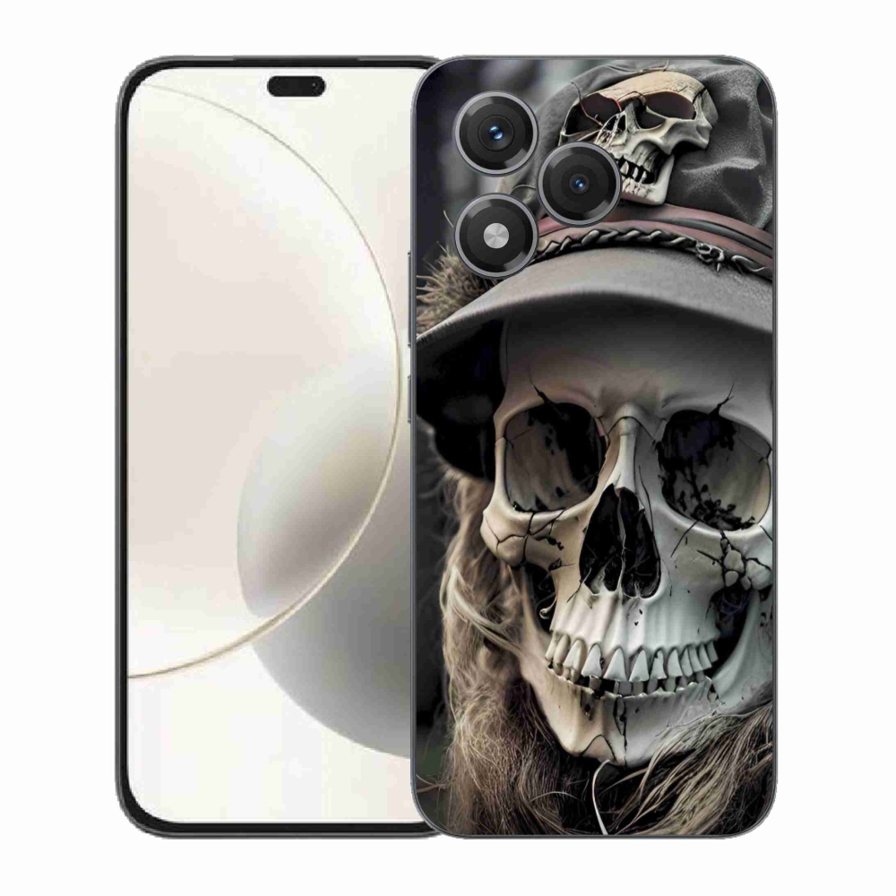 Zselés borítás mmCase a Honor 400 Lite-hoz - sötét koponya