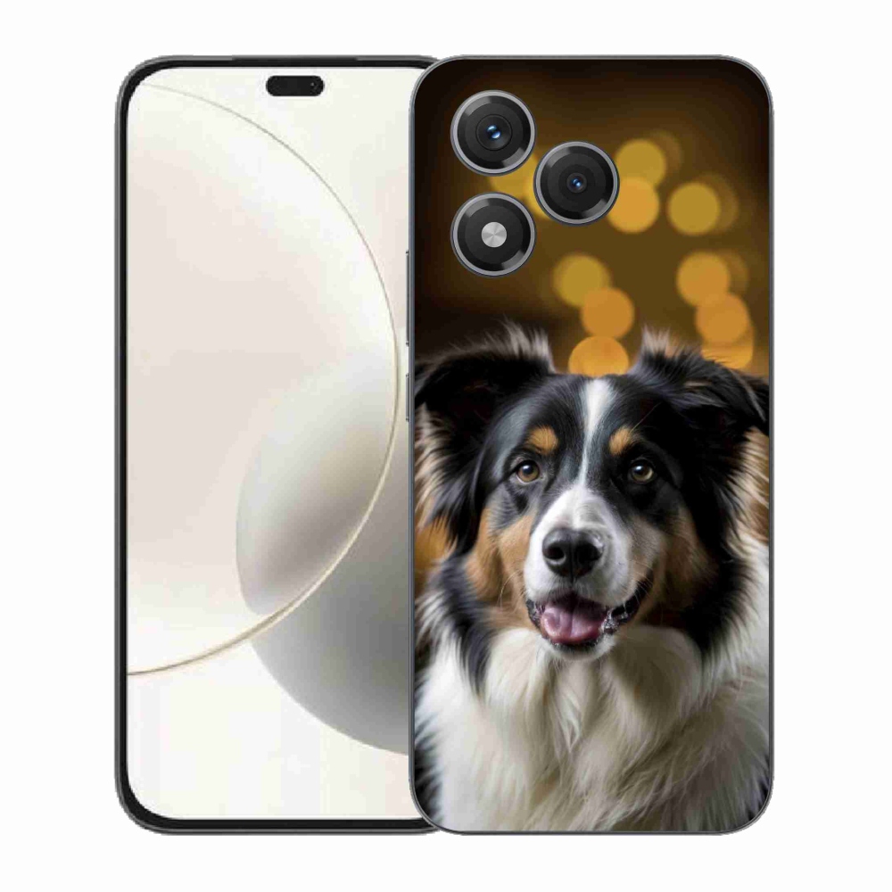 mmCase gél tok az Honor 400 Lite-hoz – mosolygós ausztrál juhászkutya