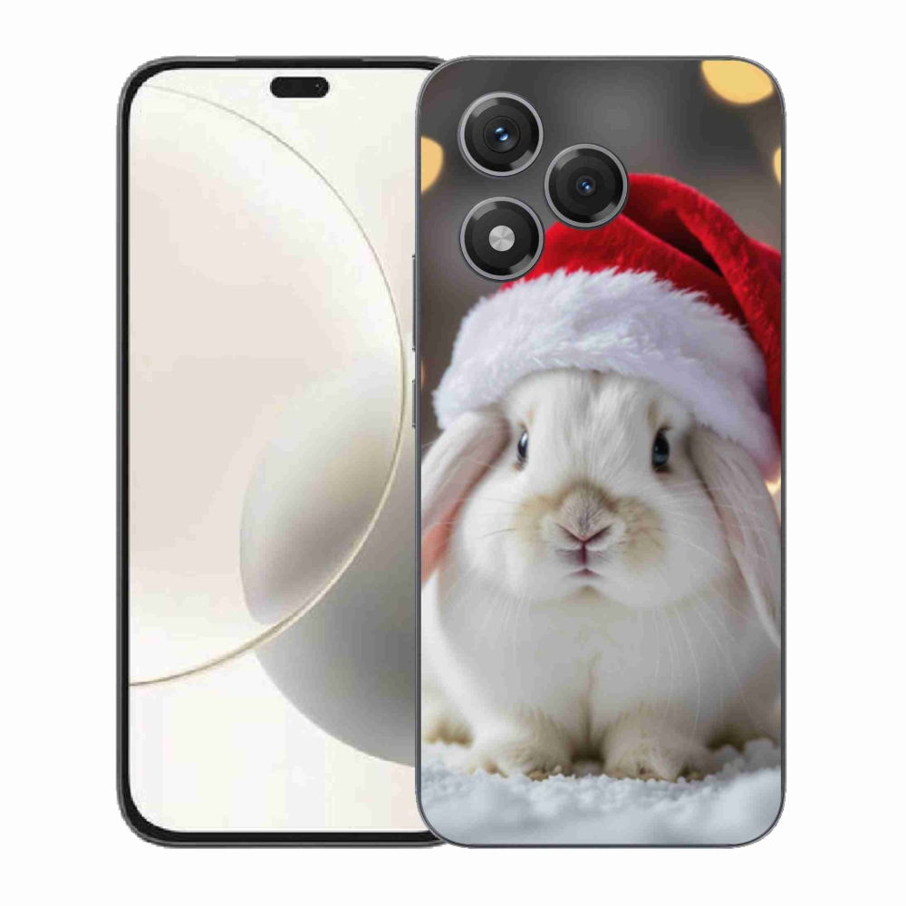 Zselés borítás mmCase a Honor 400 Lite-hoz - Karácsonyi nyúl