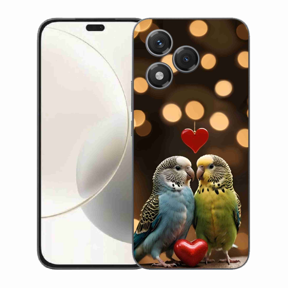 mmCase géltok az Honor 400 Lite-hoz – szerelmes papagájok