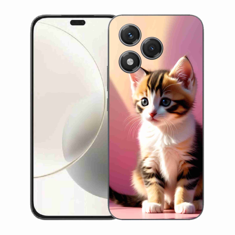 Zselés borítás mmCase a Honor 400 Lite-hoz - kíváncsi cica 2