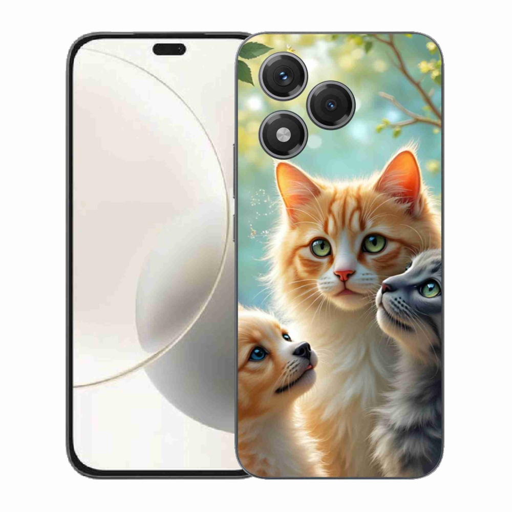 Zselés borítás mmCase a Honor 400 Lite-hoz - állati barátság 2