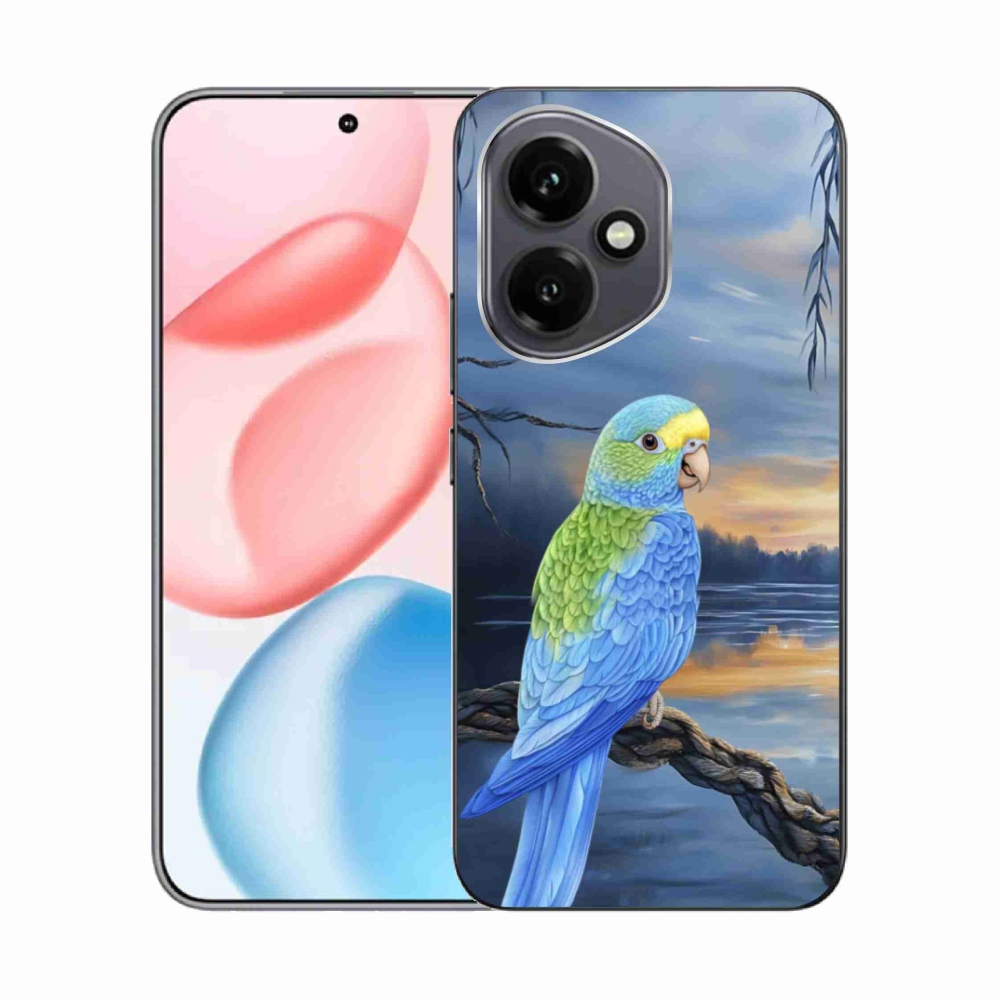 Zselés tok mmCase Honor 400-hoz - kék papagáj