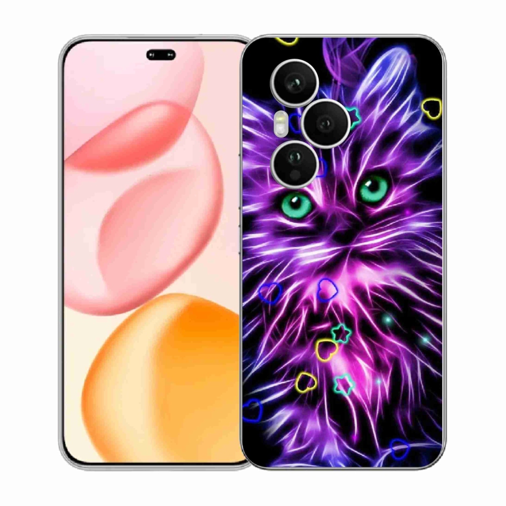 Zselés borítás mmCase a Honor 400 Pro-hoz - absztrakt macska