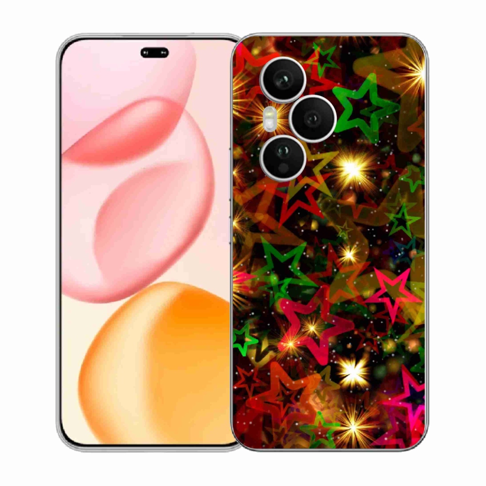 Zselés borítás mmCase a Honor 400 Pro-hoz - színes csillagok