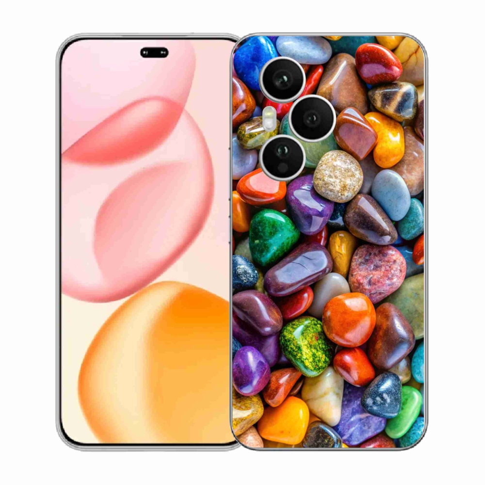 Zselés borítás mmCase a Honor 400 Pro-hoz - színes strasszkövek