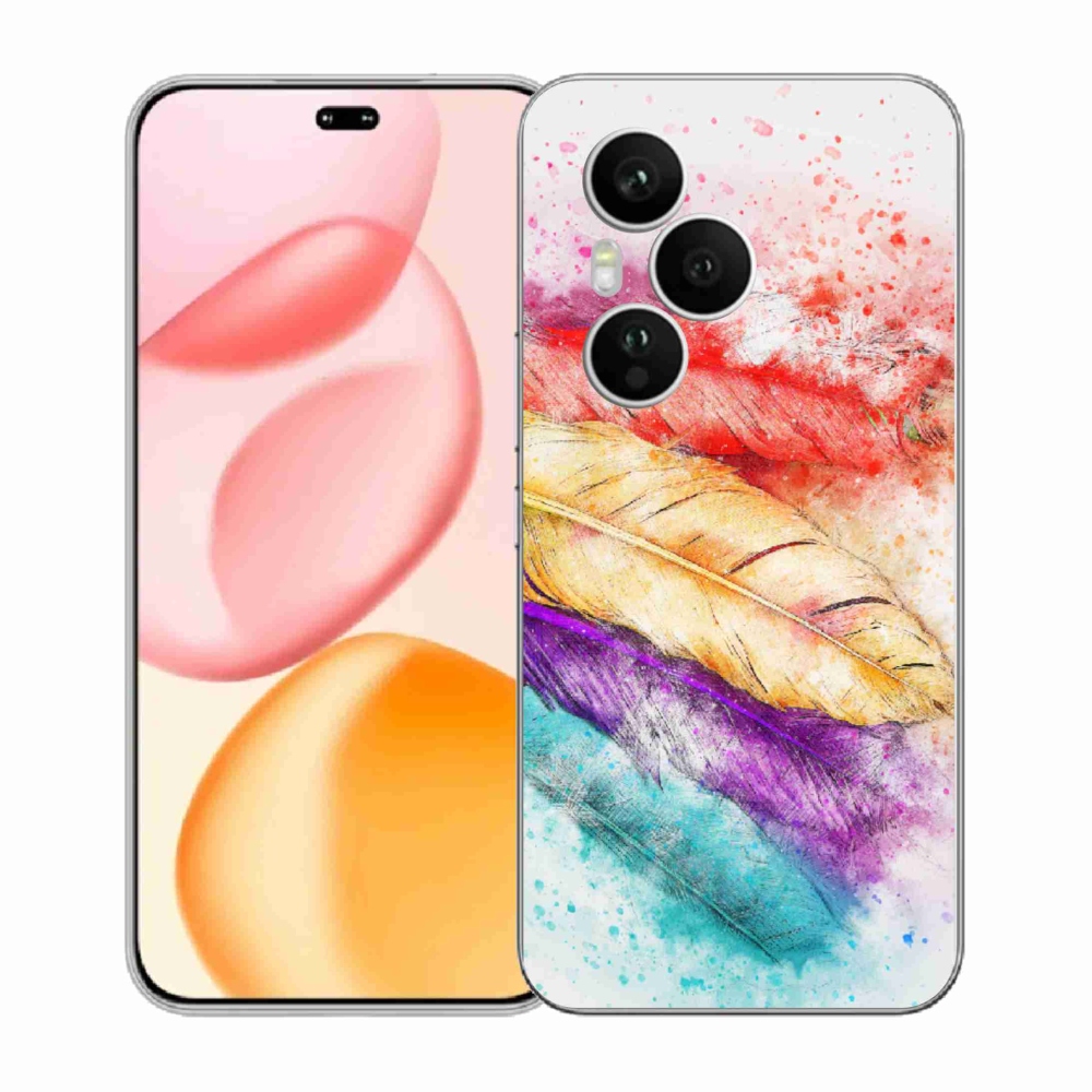 Zselés borítás mmCase a Honor 400 Pro-hoz - színes toll