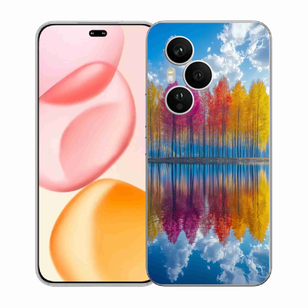 Zselés borítás mmCase a Honor 400 Pro-hoz - színes fák