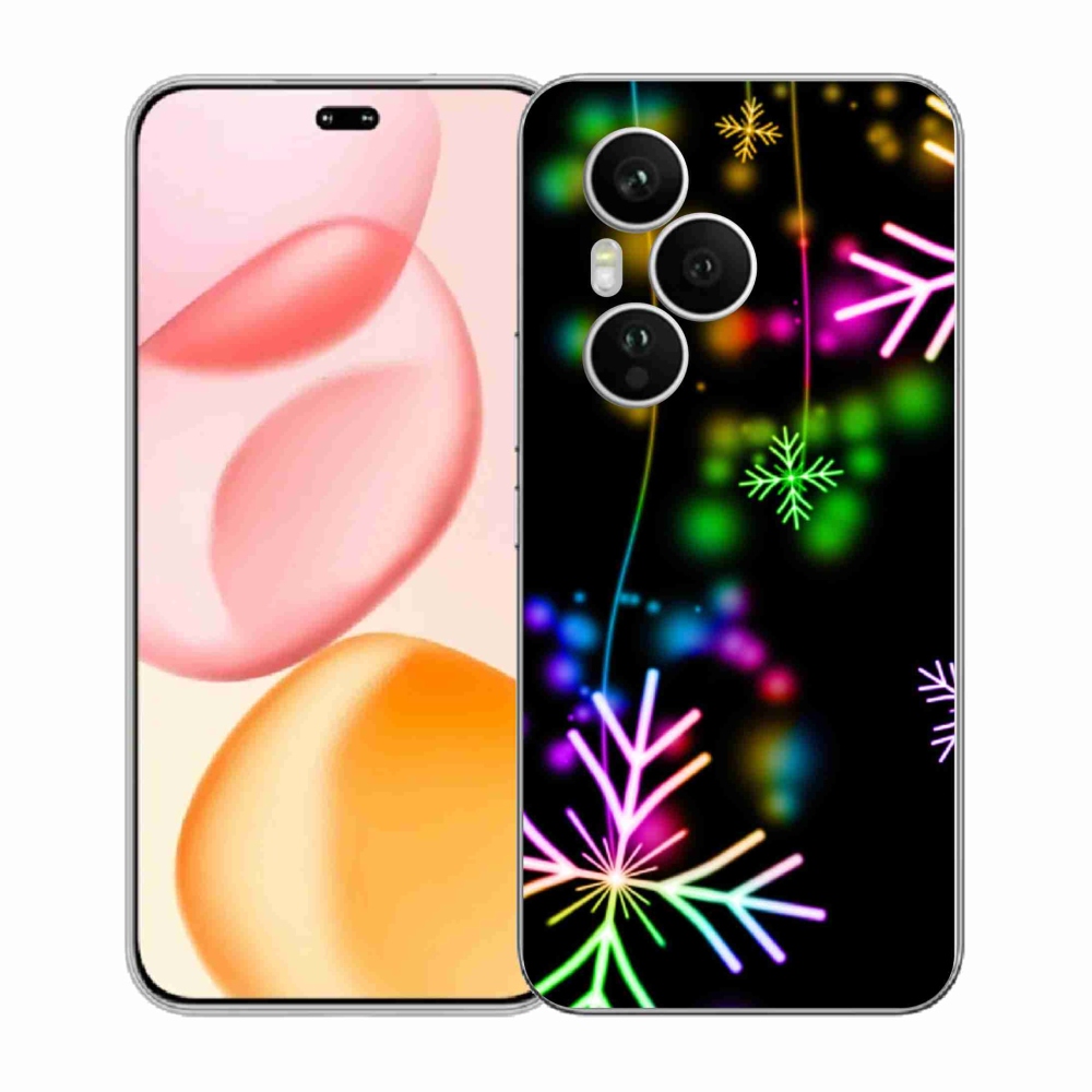 Zselés borítás mmCase a Honor 400 Pro-hoz - színes pelyhekkel