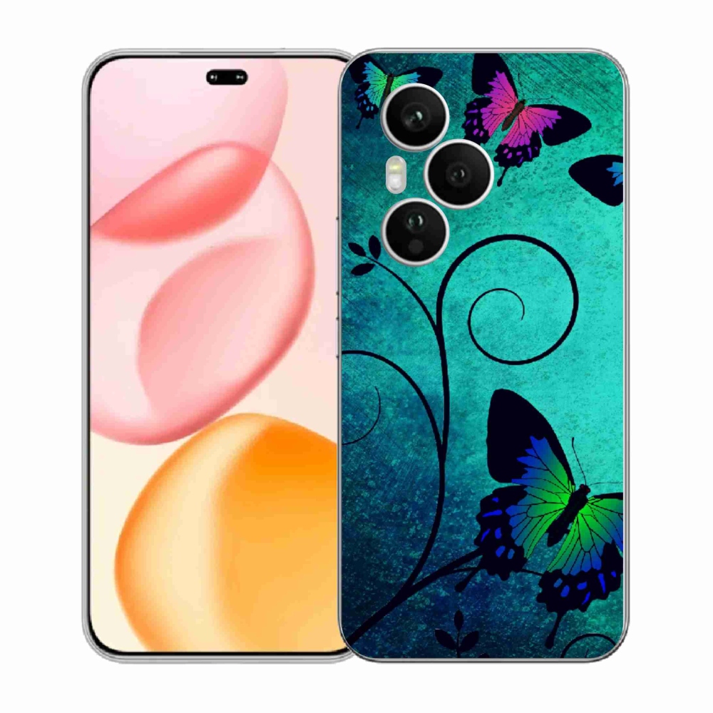 Zselés borítás mmCase a Honor 400 Pro-hoz - színes pillangók