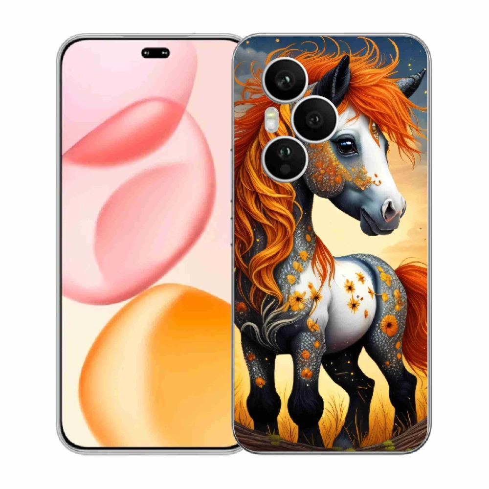 Zselés borítás mmCase a Honor 400 Pro számára - színes póni