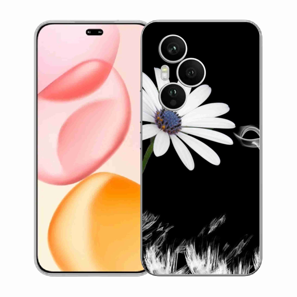 Zselés borítás mmCase a Honor 400 Pro számára - fehér virág