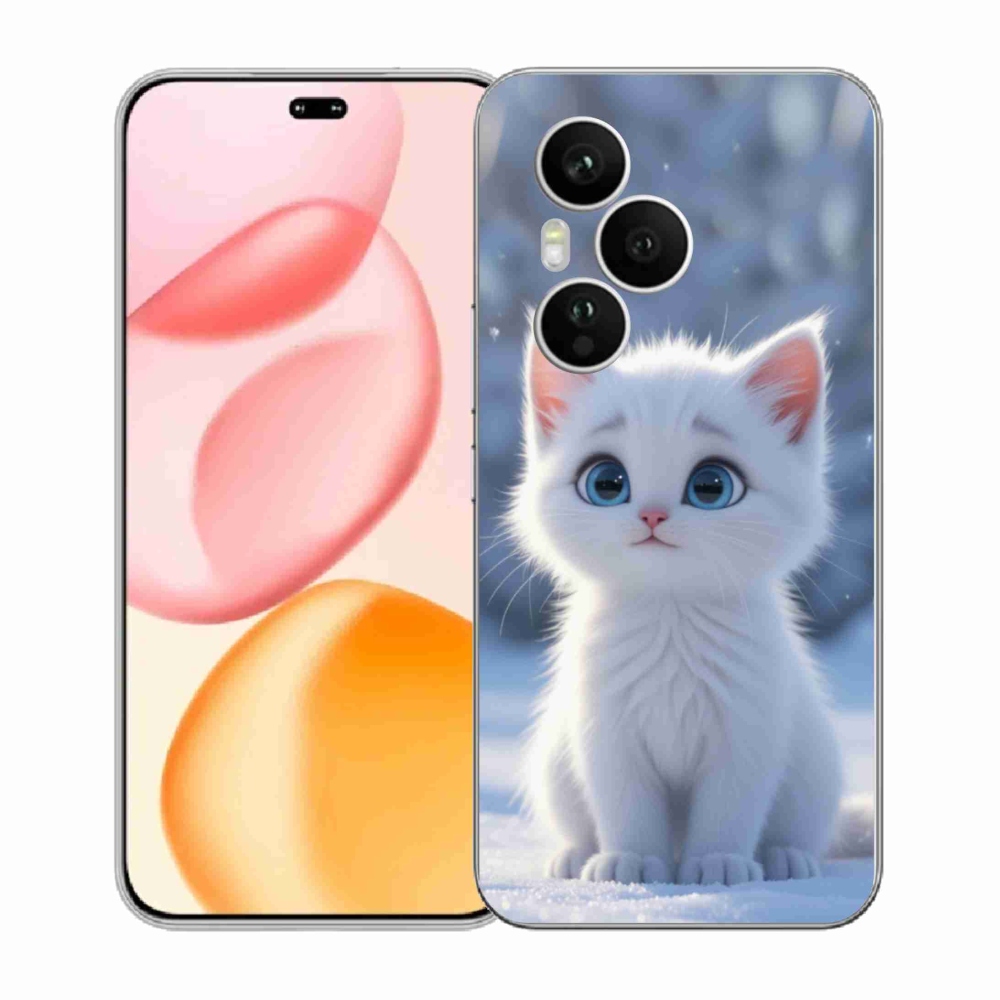 mmCase gél tok az Honor 400 Pro-hoz – fehér cica 3