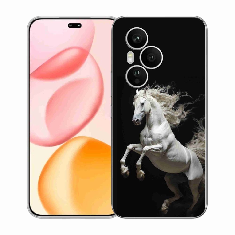 Zselés borítás mmCase a Honor 400 Pro-hoz - fehér ló 4