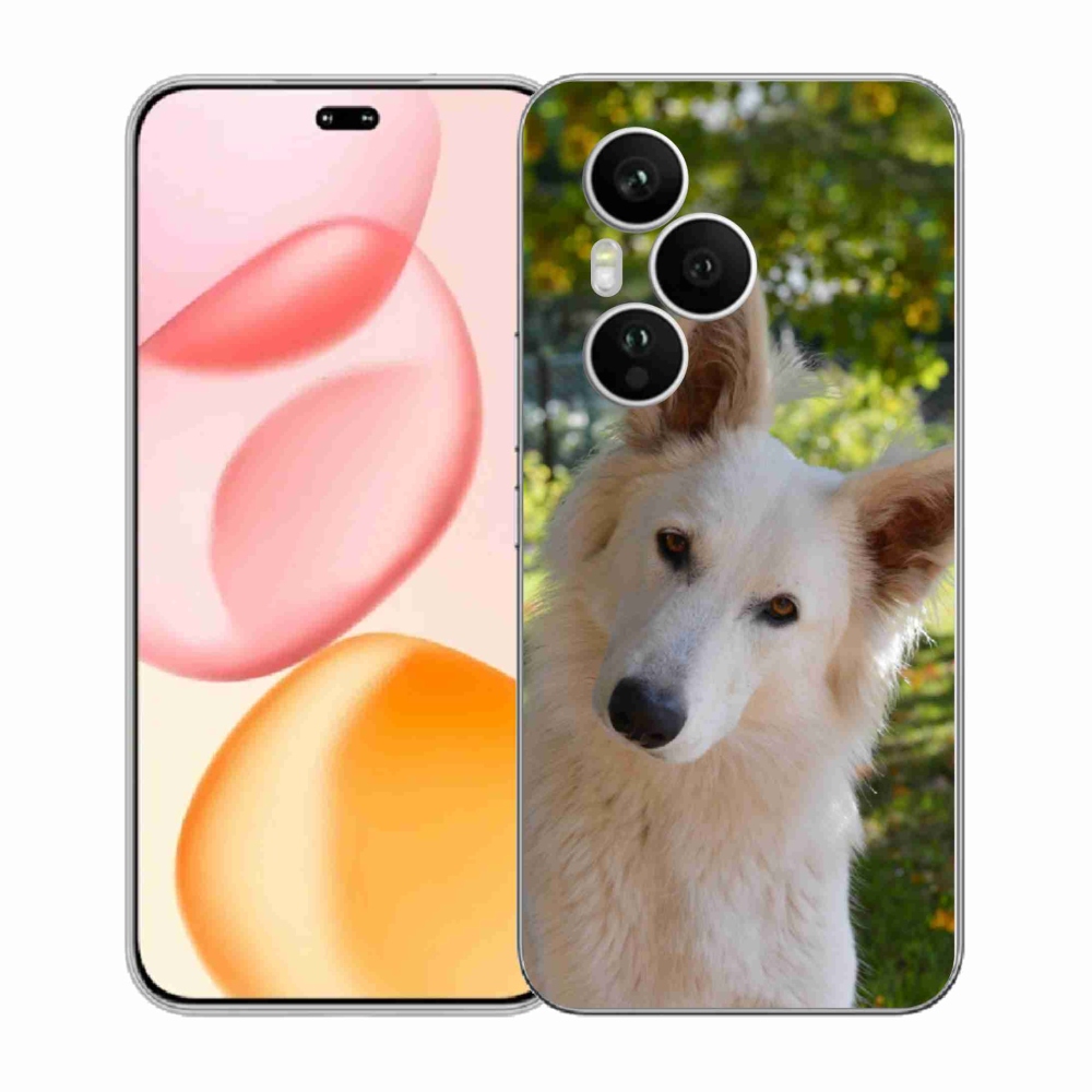 Zselés borítás mmCase a Honor 400 Pro-hoz - Fehér svájci juhász 1