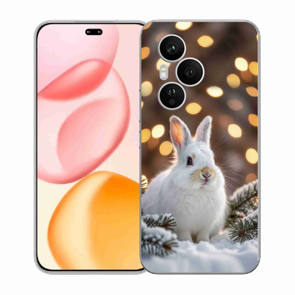 mmCase géltok az Honor 400 Pro-hoz – fehér nyúl