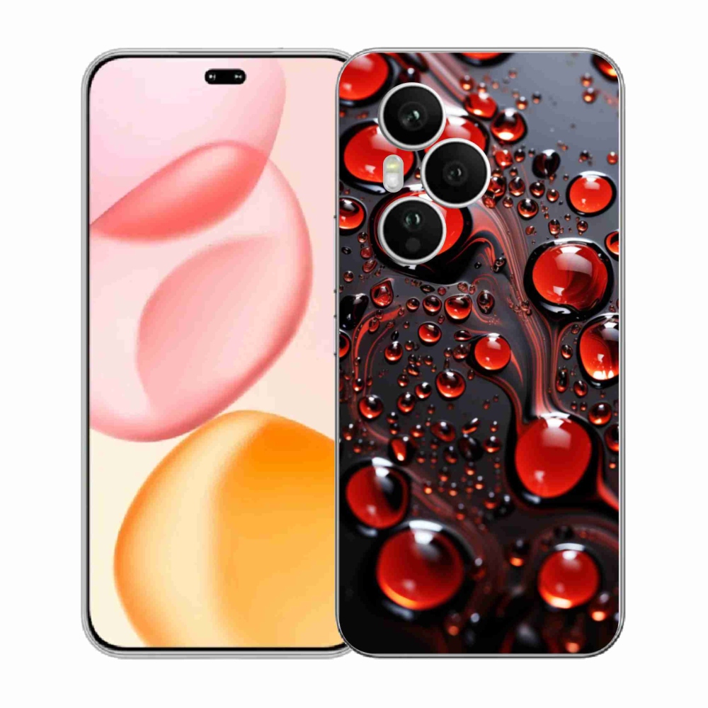 Zselés borítás mmCase a Honor 400 Pro-hoz - piros csepp 2