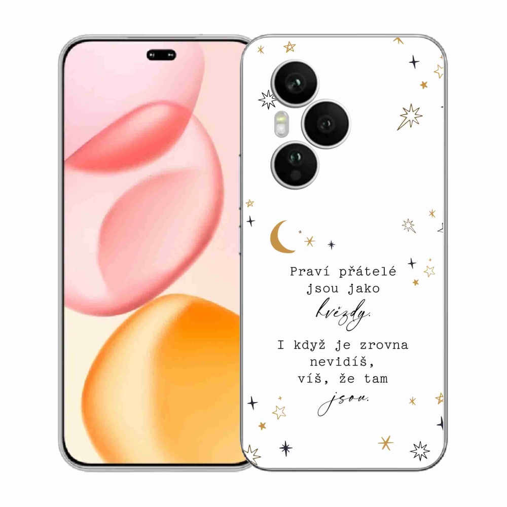 Zselés borítás mmCase a Honor 400 Pro-hoz - idézem 6 fehér háttér