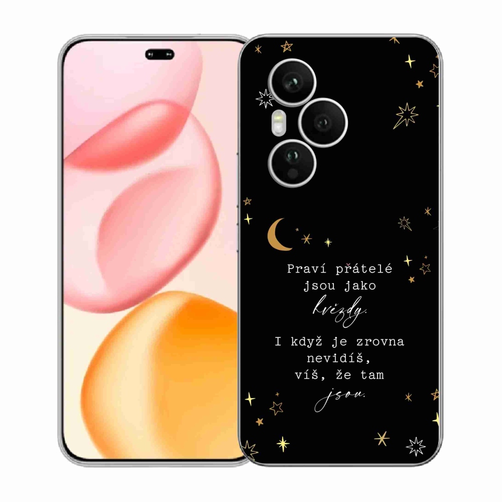 Gél borítás mmCase a Honor 400 Pro készülékhez - Idézet 6 fekete háttér