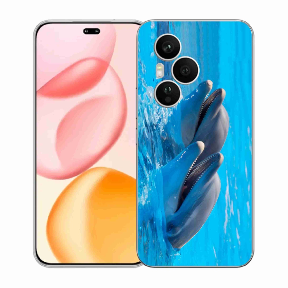 Zselés borítás mmCase a Honor 400 Pro-hoz - delfinek