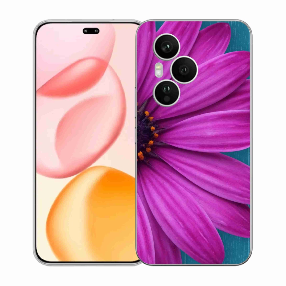 Zselés borítás mmCase a Honor 400 Pro-hoz - lila margaréta