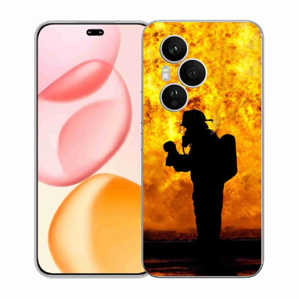 Zselés borítás mmCase a Honor 400 Pro-hoz - tűzoltó