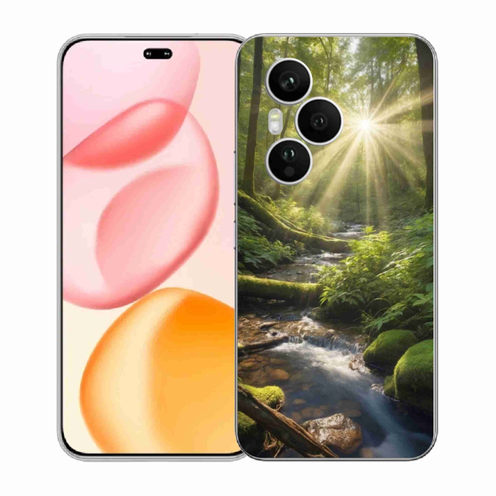 Zselés borítás mmCase a Honor 400 Pro számára - erdő mélysége