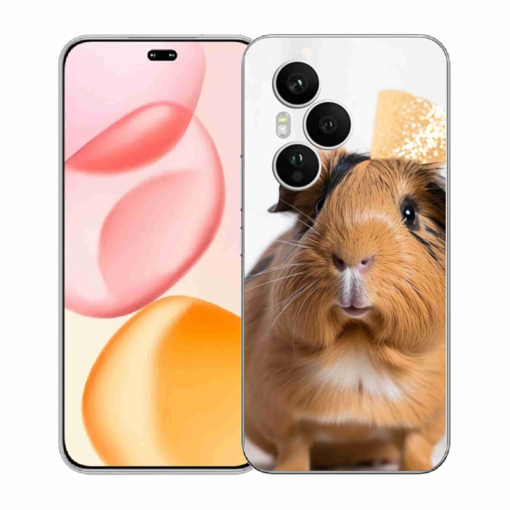 Zselés borítás mmCase a Honor 400 Pro-hoz - barna tengerimalac