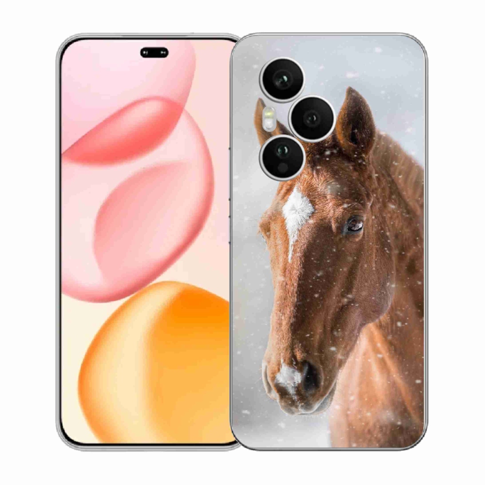 Zselés borítás mmCase a Honor 400 Pro-hoz - barna ló 2