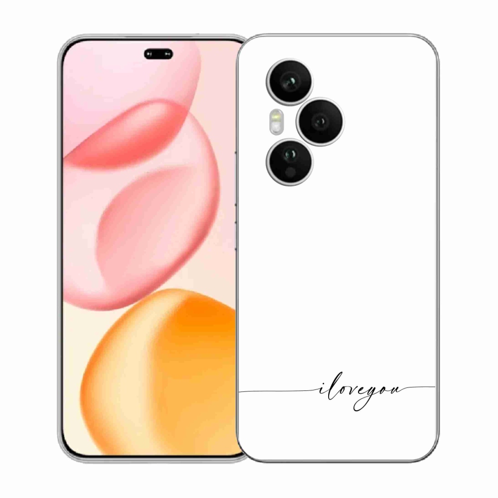 Gél borító mmCase a Honor 400 Pro-hoz - Szeretlek fehér háttérrel