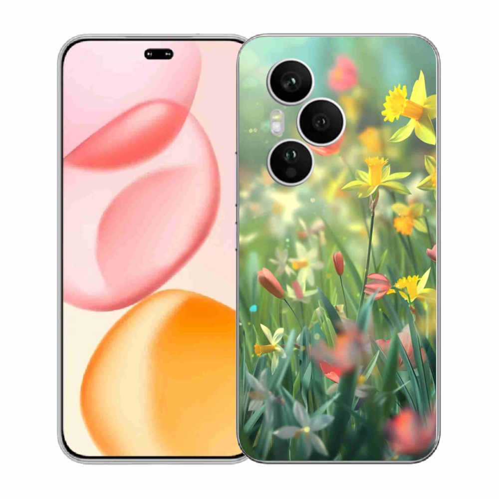 Zselés borítás mmCase a Honor 400 Pro-hoz - tavaszi virágok