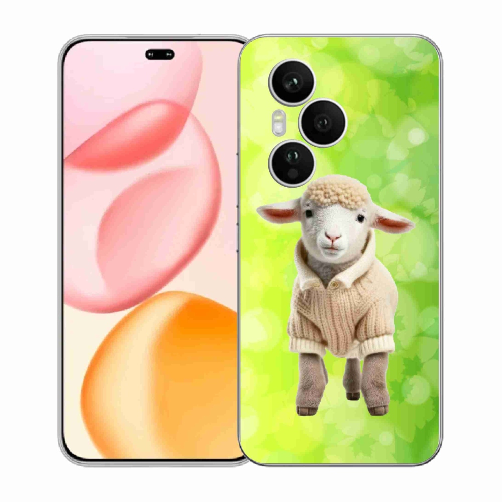 Zselés borítás mmCase a Honor 400 Pro-hoz - bárány pulóverben