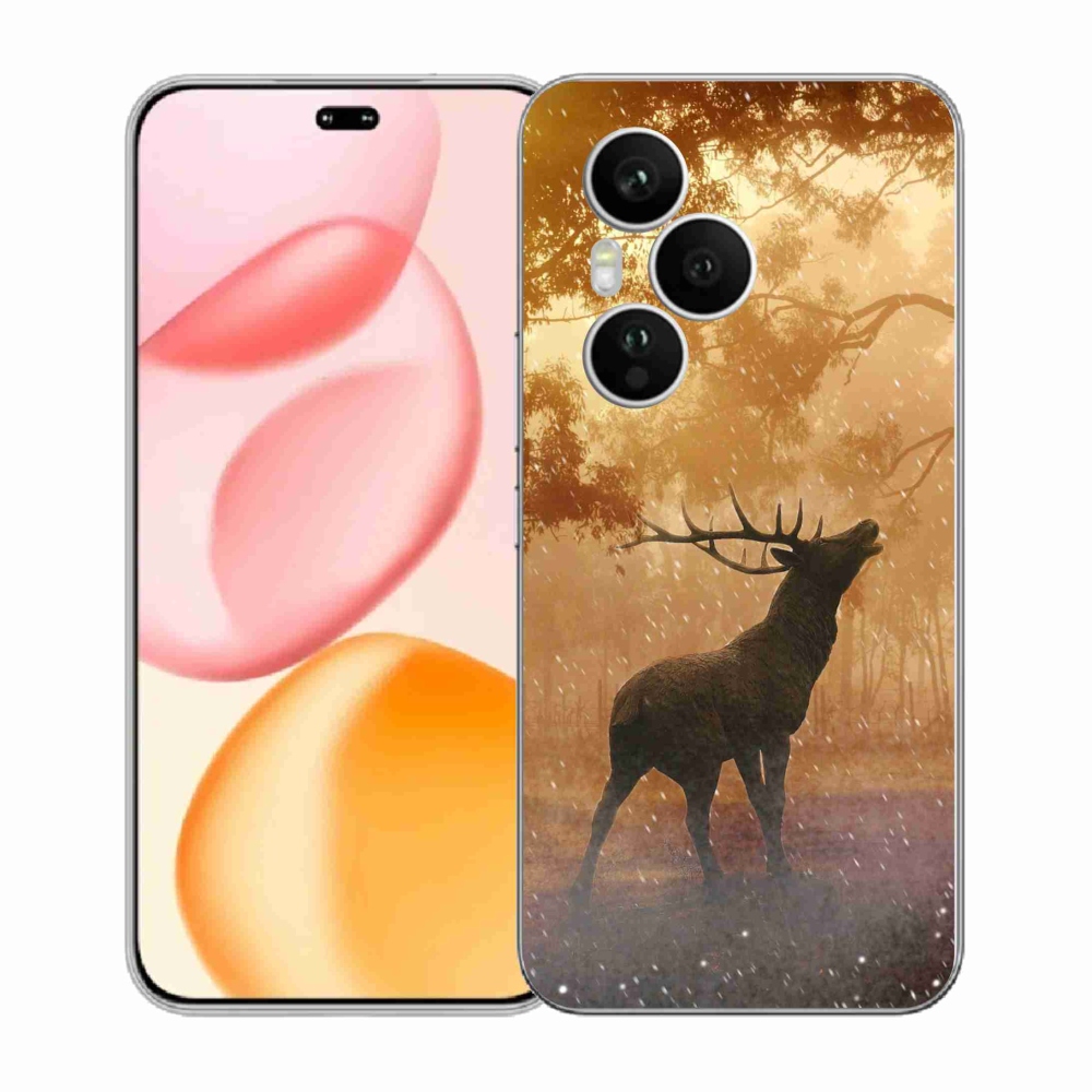 Zselés borítás mmCase a Honor 400 Pro-hoz - szarvas a szarvasbőgésben