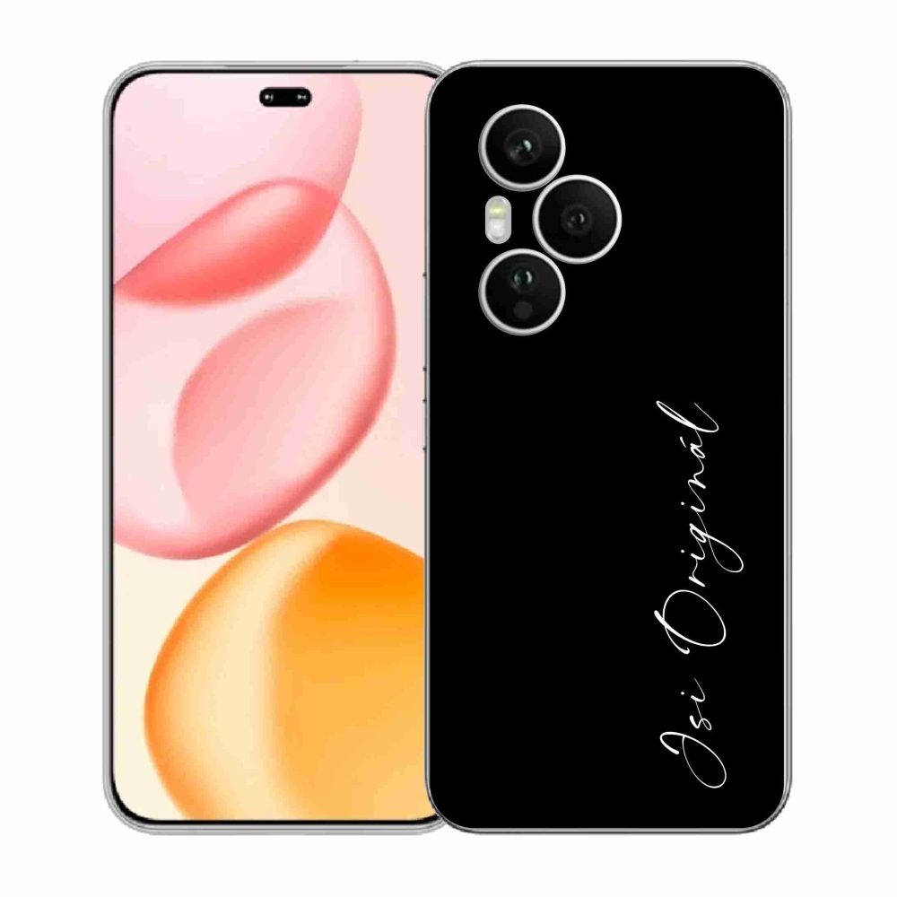 Gél borító mmCase a Honor 400 Pro számára - te vagy az eredeti fekete háttér